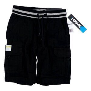Hawk Cargo Boy's Shorts, Elastic Waistband, Size Medium (10/12)